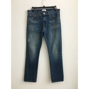 Buck Mason Jeans Mens 29 Slim Fit Blue Stretch Denim Made in USA Cropped